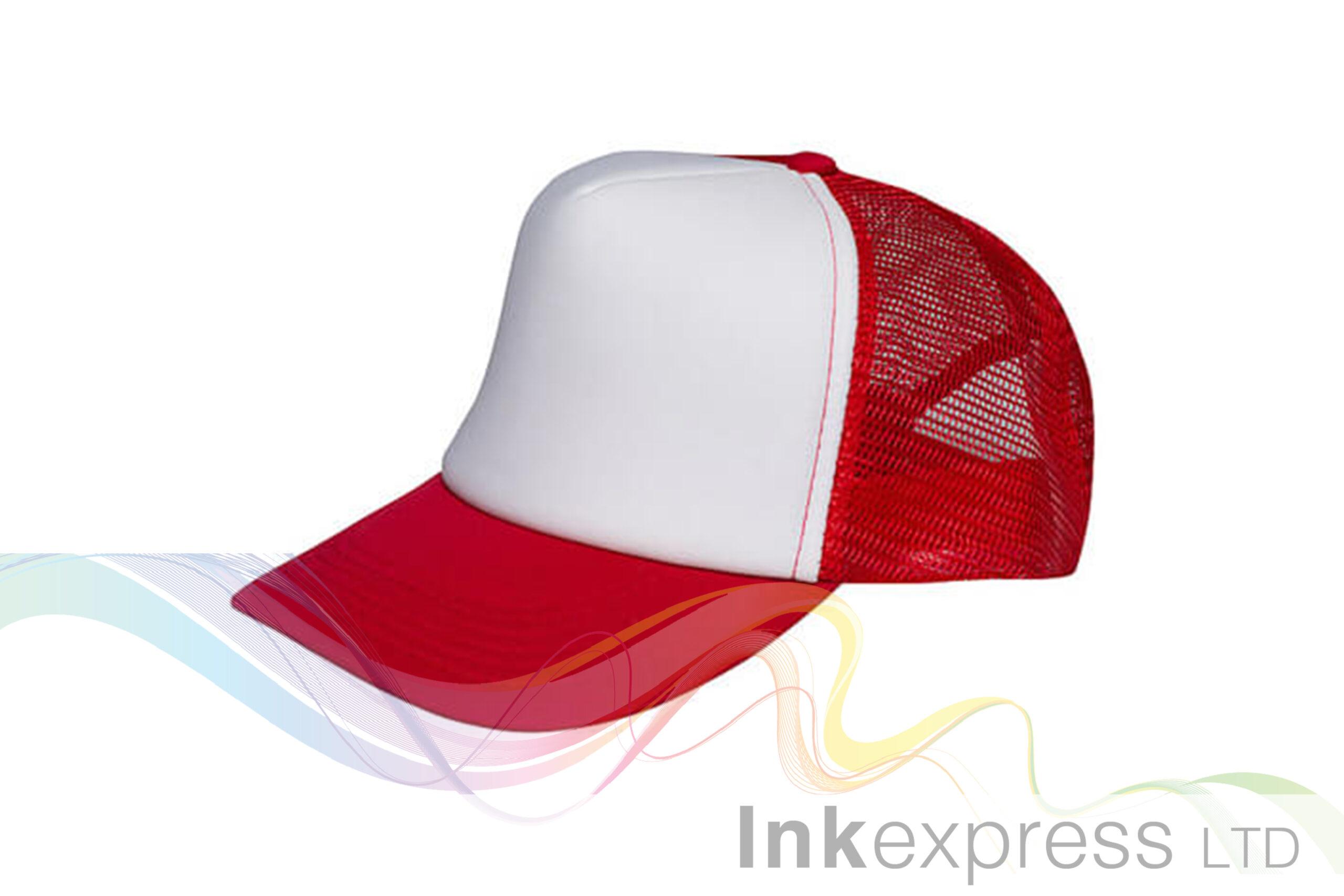 Sublimation Red Baseball Cap with 
