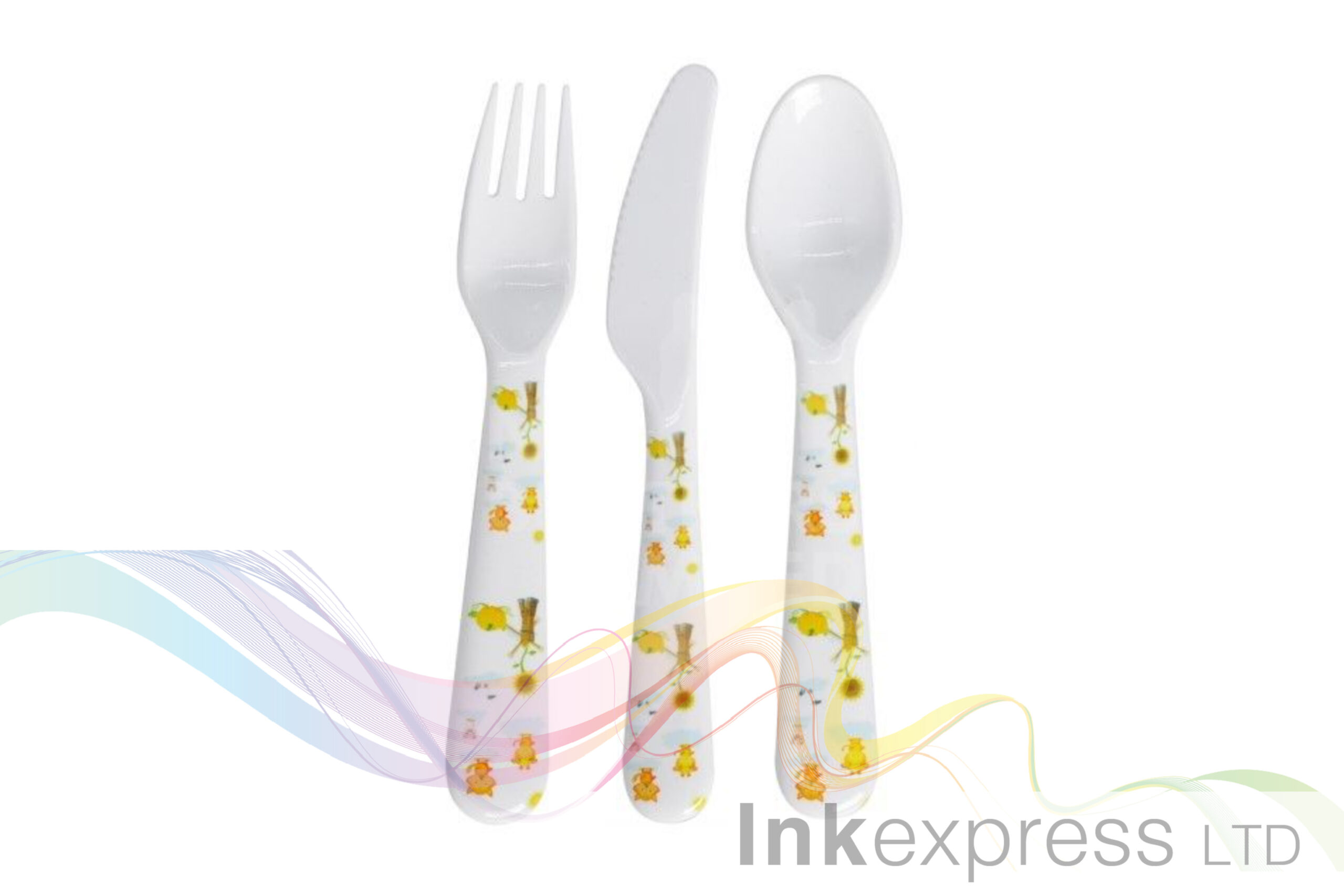 Details about   10 X Kids Cutlery Blank Sublimation Stainless Steel Polymer Set UK Jsubs 