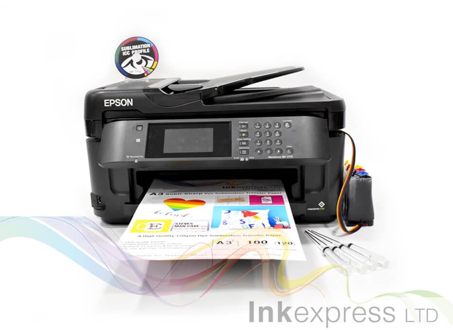 setting up epson wf 7710 for sublimation