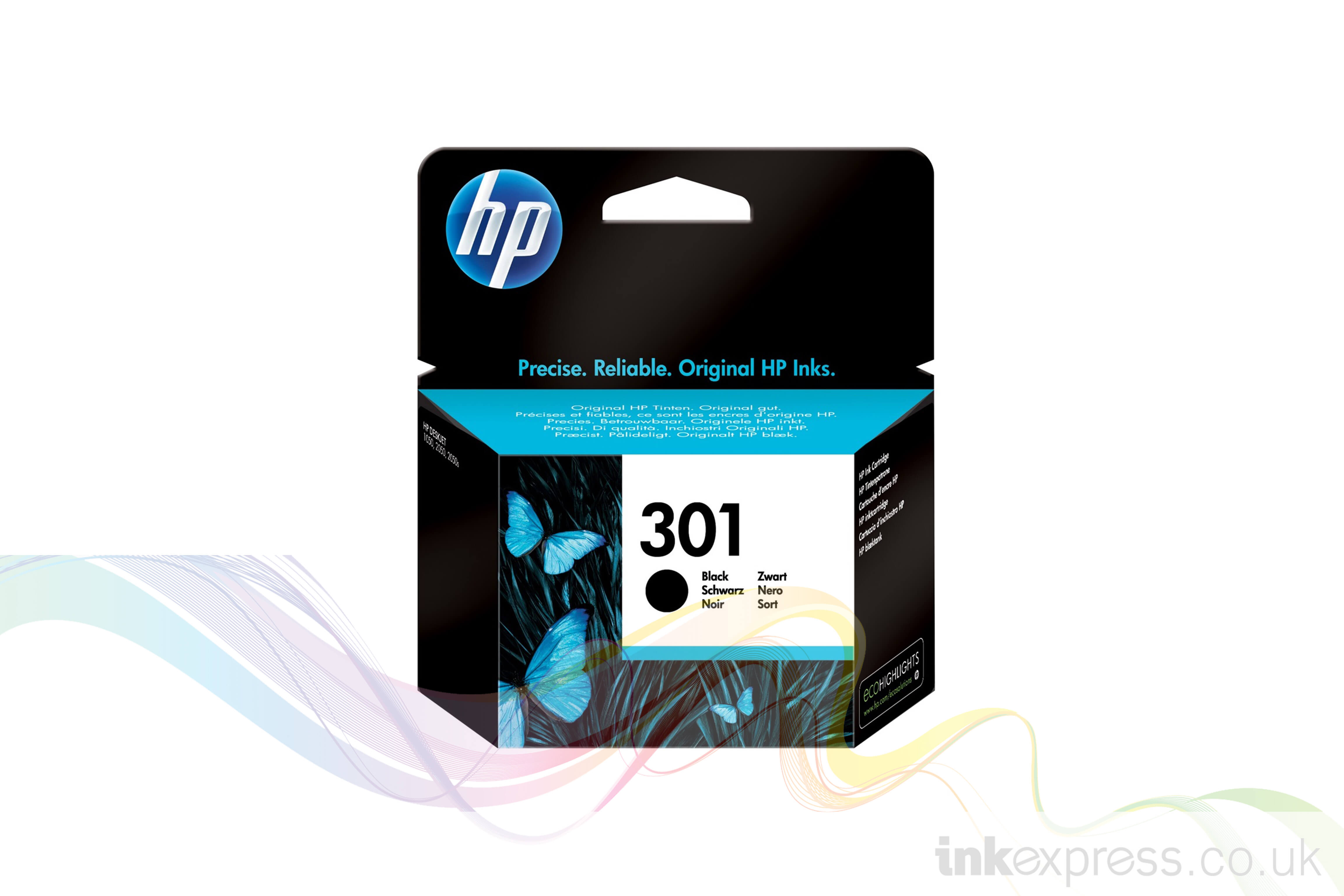Original Hp 301 Black Ink