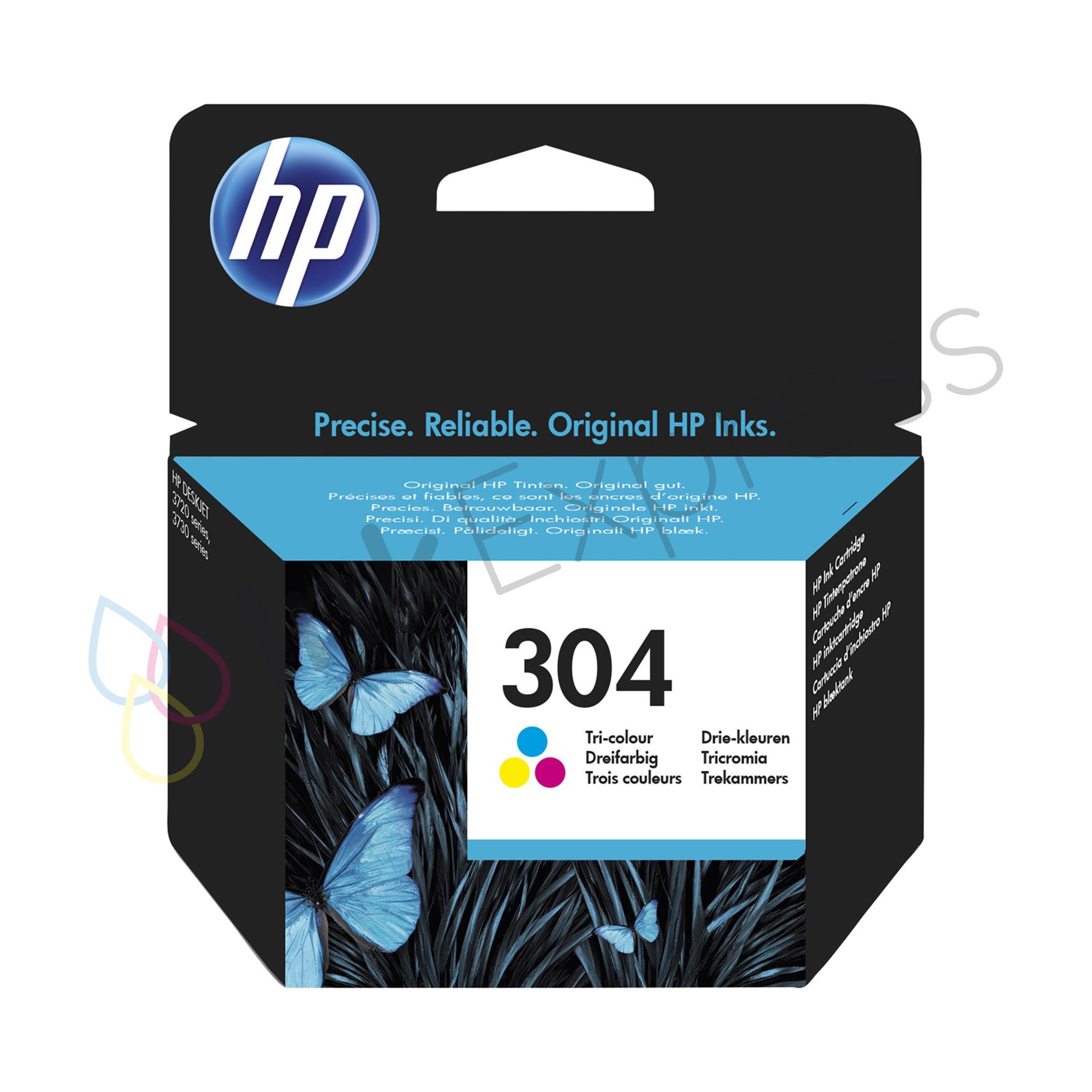 Cartouche D'encre d'Origine HP 304 XL Trois Couleurs Authentique