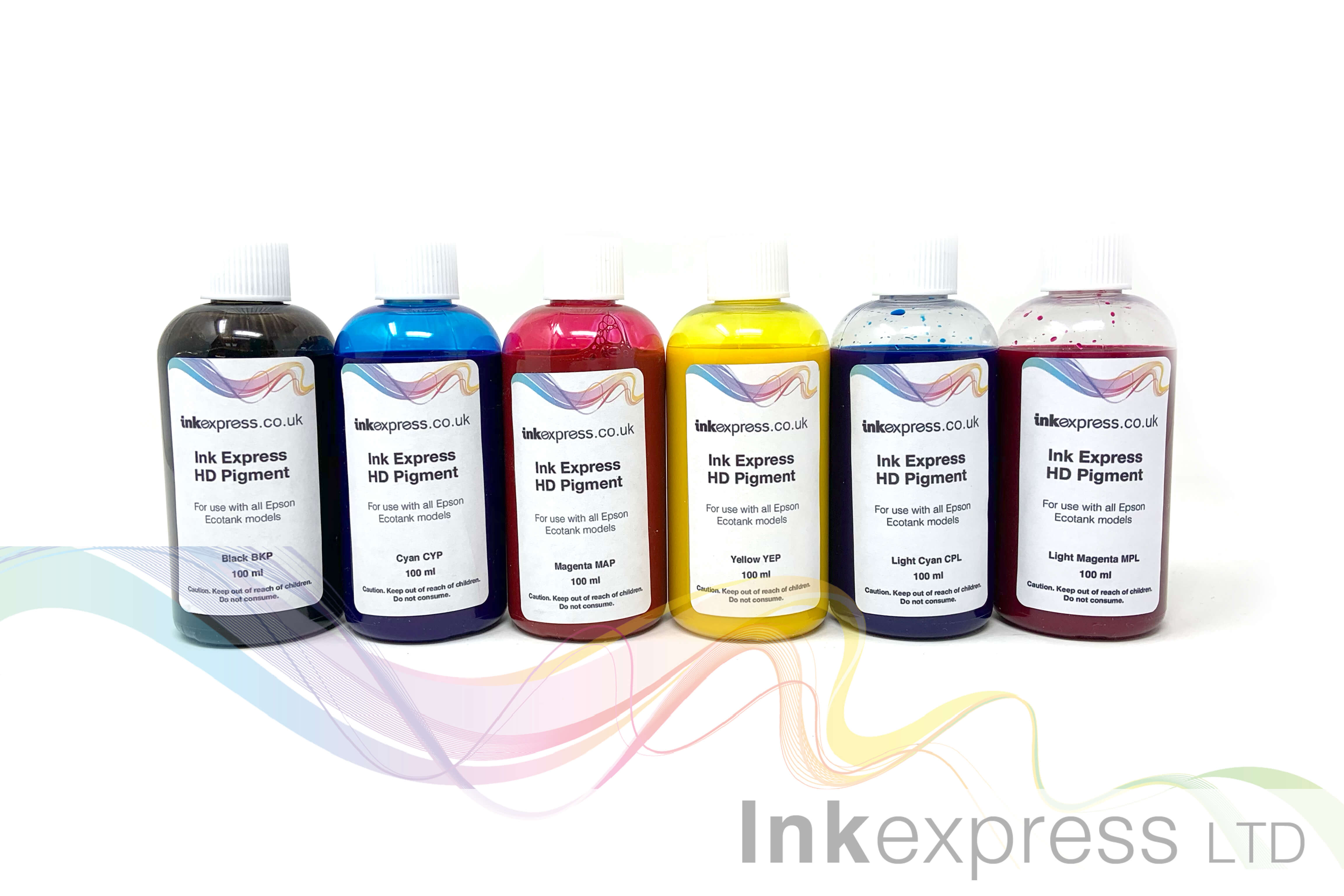 Bulk Refill Ink Set Ink Express HD Pigment Ink for Epson Ecotank 6