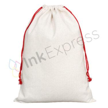 100% polyester linen sublimation Christmas sacks, part of our sublimation Christmas blanks collection. Perfect for custom festive designs and holiday gifts, these durable sublimation Christmas sacks are ideal for creating personalised seasonal gifts.