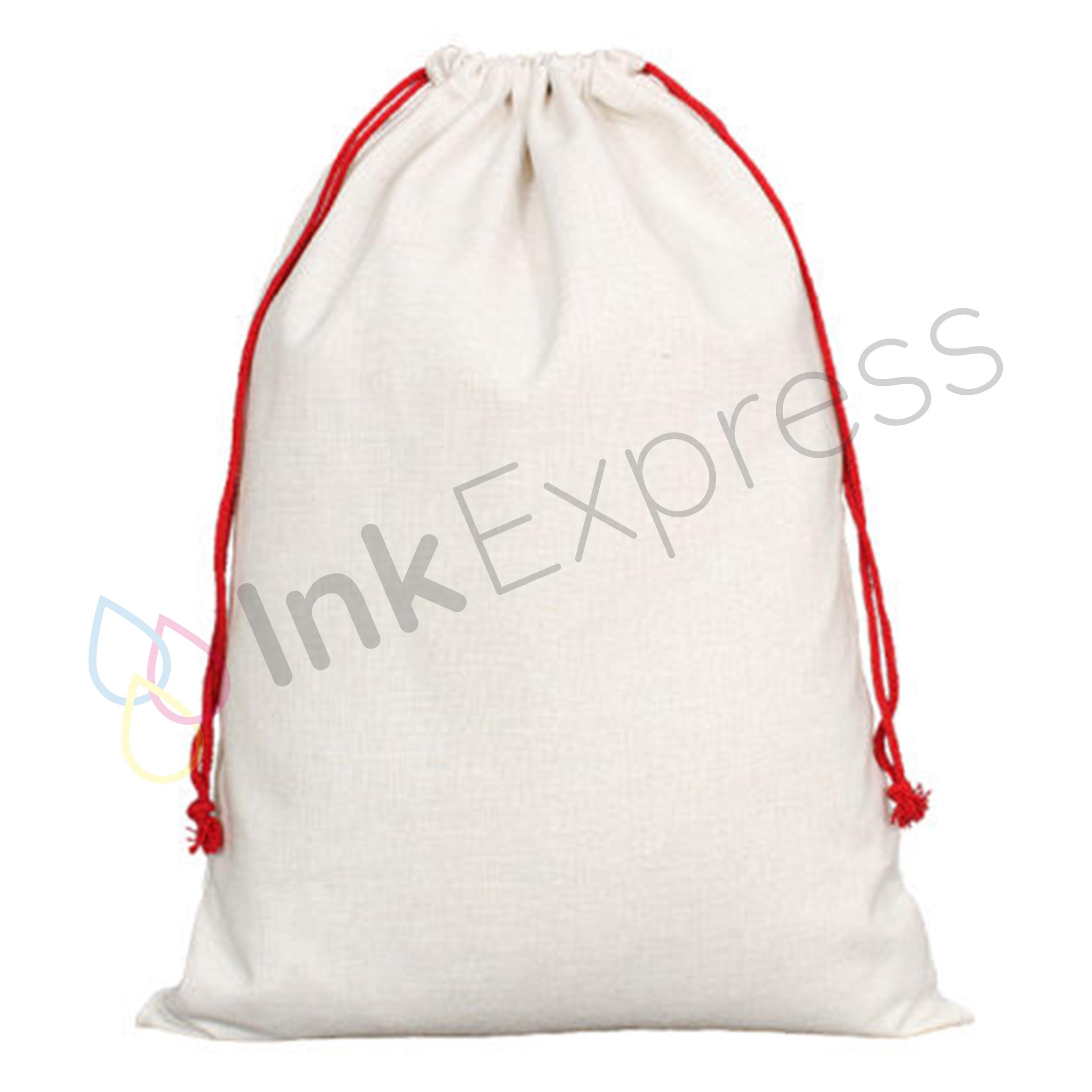 100% polyester linen sublimation Christmas sacks, part of our sublimation Christmas blanks collection. Perfect for custom festive designs and holiday gifts, these durable sublimation Christmas sacks are ideal for creating personalised seasonal gifts.
