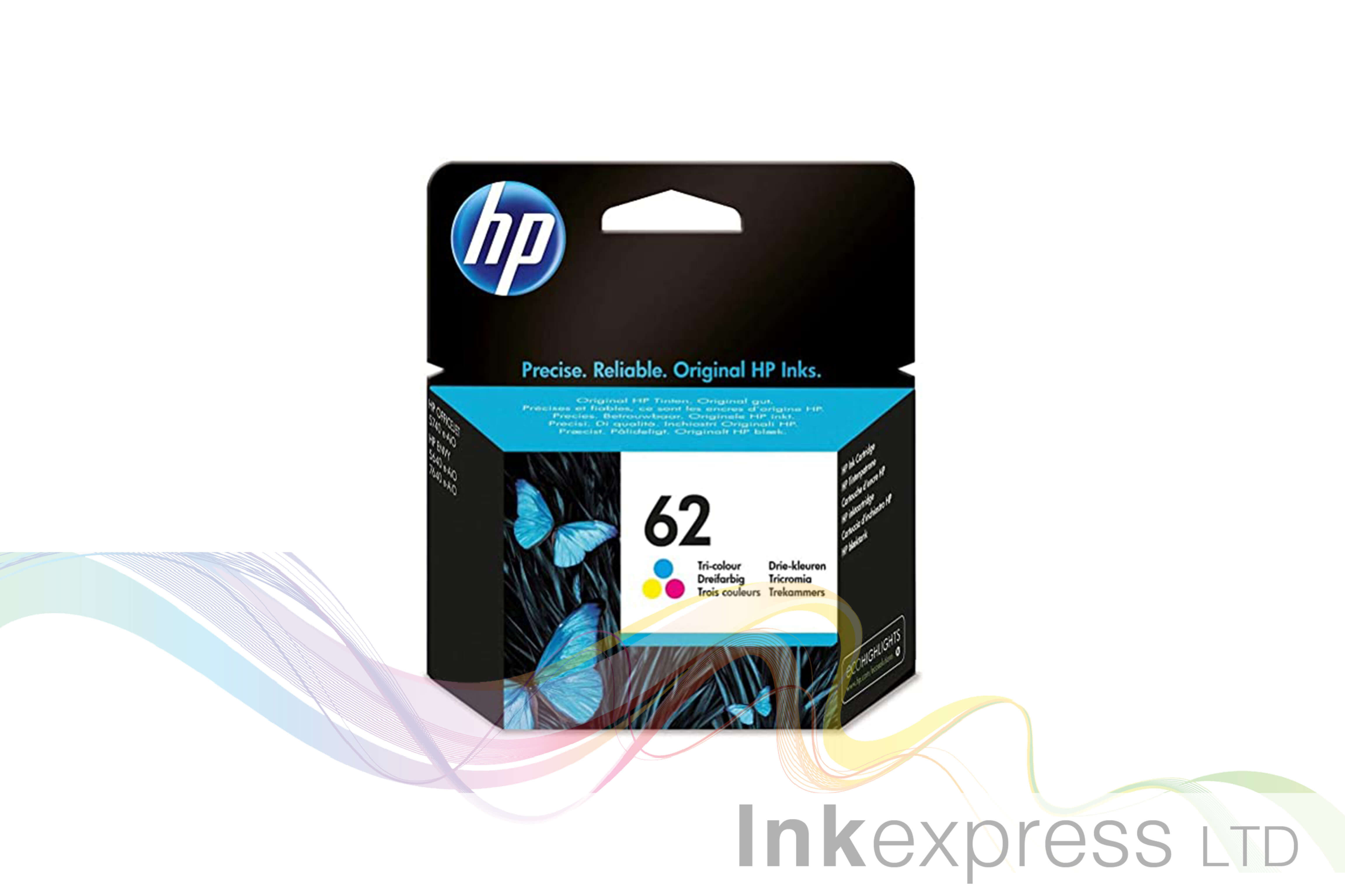 HP 62 Original Tri-Colour Ink Cartridge | Ink Express