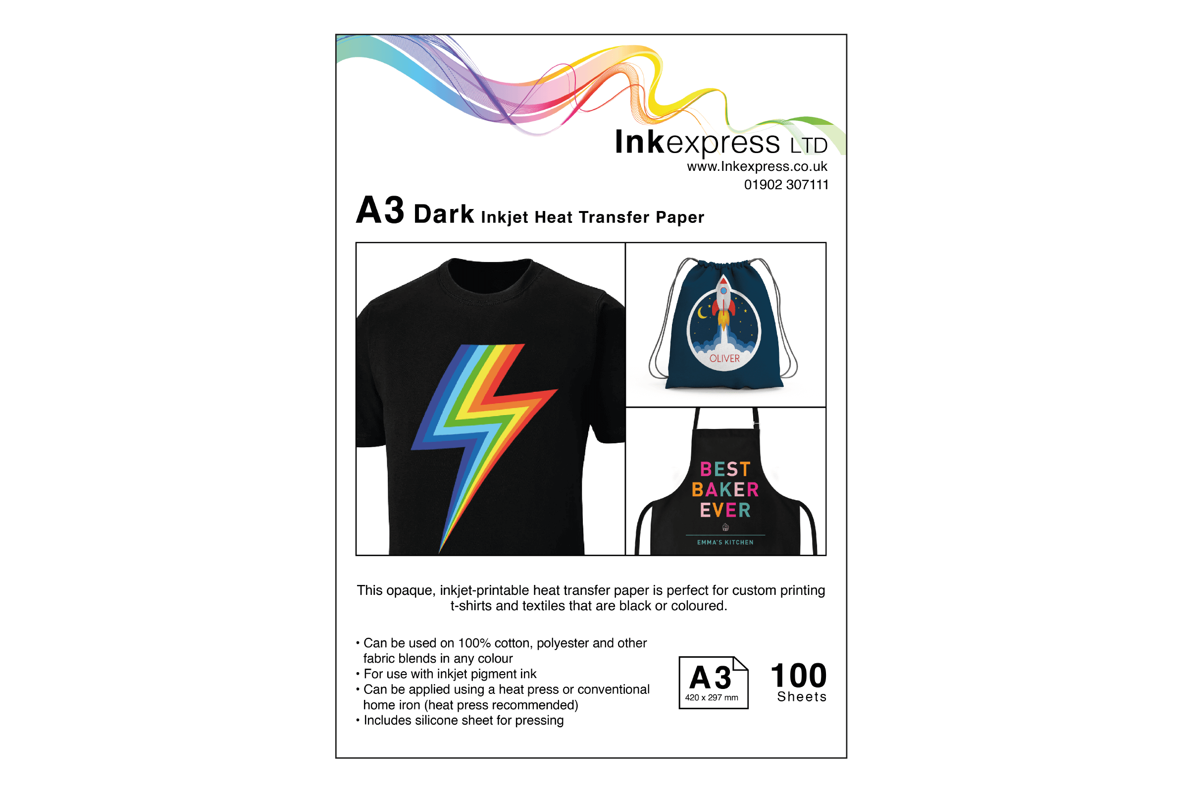 a3 dark transfer paper