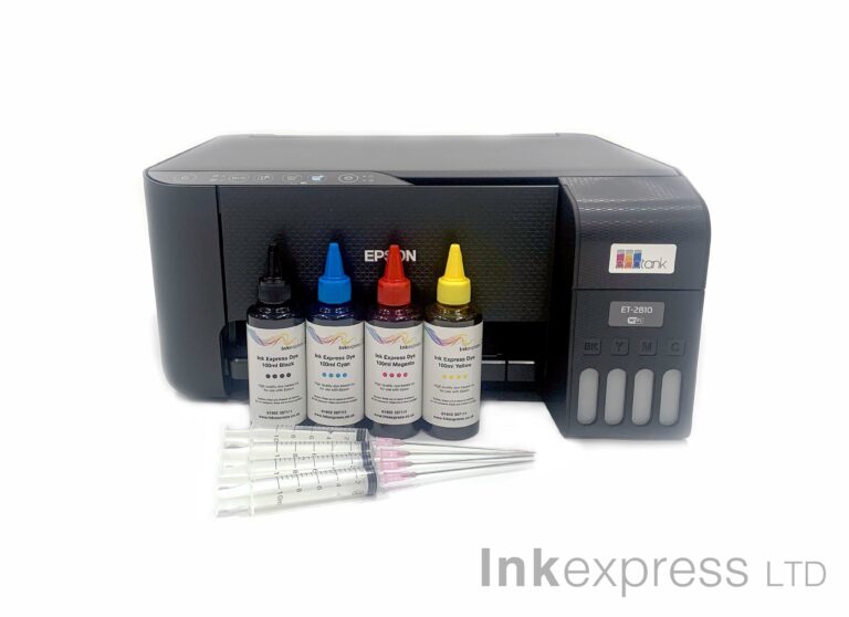 Inkjet Starter Package: Epson EcoTank ET-2810 â A4 Printer + 4 x 100ml Ink | Ink Express