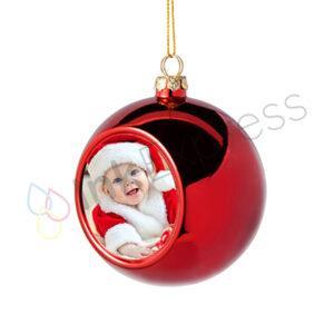 Sublimation Christmas bauble with printable insert, includes gift boxes for easy gifting. Part of our Christmas sublimation blanks collection, this customisable sublimation bauble is perfect for creating unique Christmas decorations and personalised gifts.