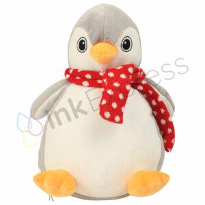 Sublimation Mumbles Zippie Penguin plush toy, perfect for creating personalised Christmas gifts. This charming decoration is part of our Christmas sublimation blanks collection, ideal for adding a festive touch to your Christmas celebrations and making memorable keepsakes.